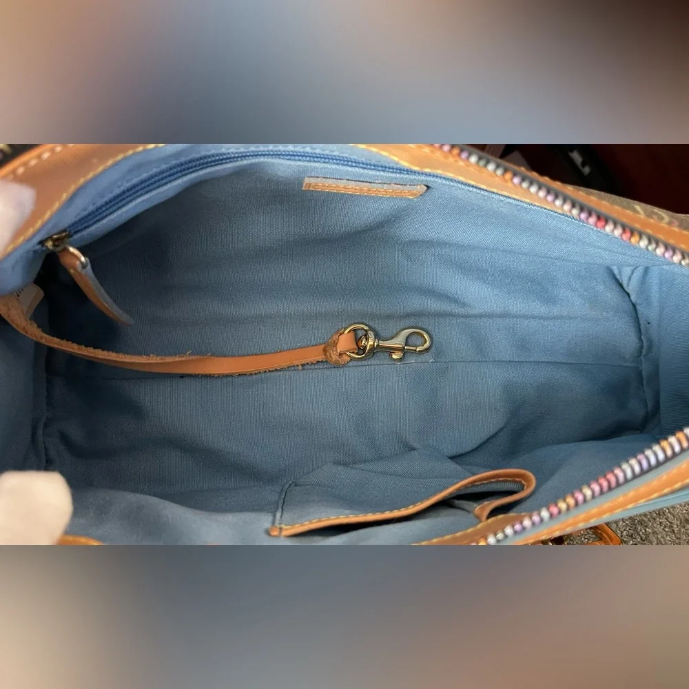 Dooney and Bourke Multicolor Signature Hobo Shoulder Bag - Picture 14 of 16